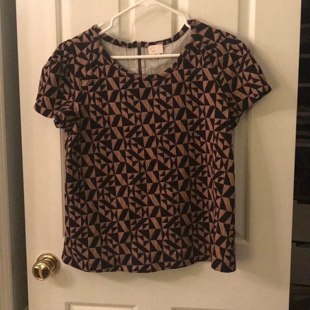 Geometric Anthro blouse